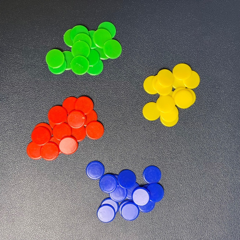Star Trek Board Game 60 Control Markers Replacement Pieces Multi Color Excellent